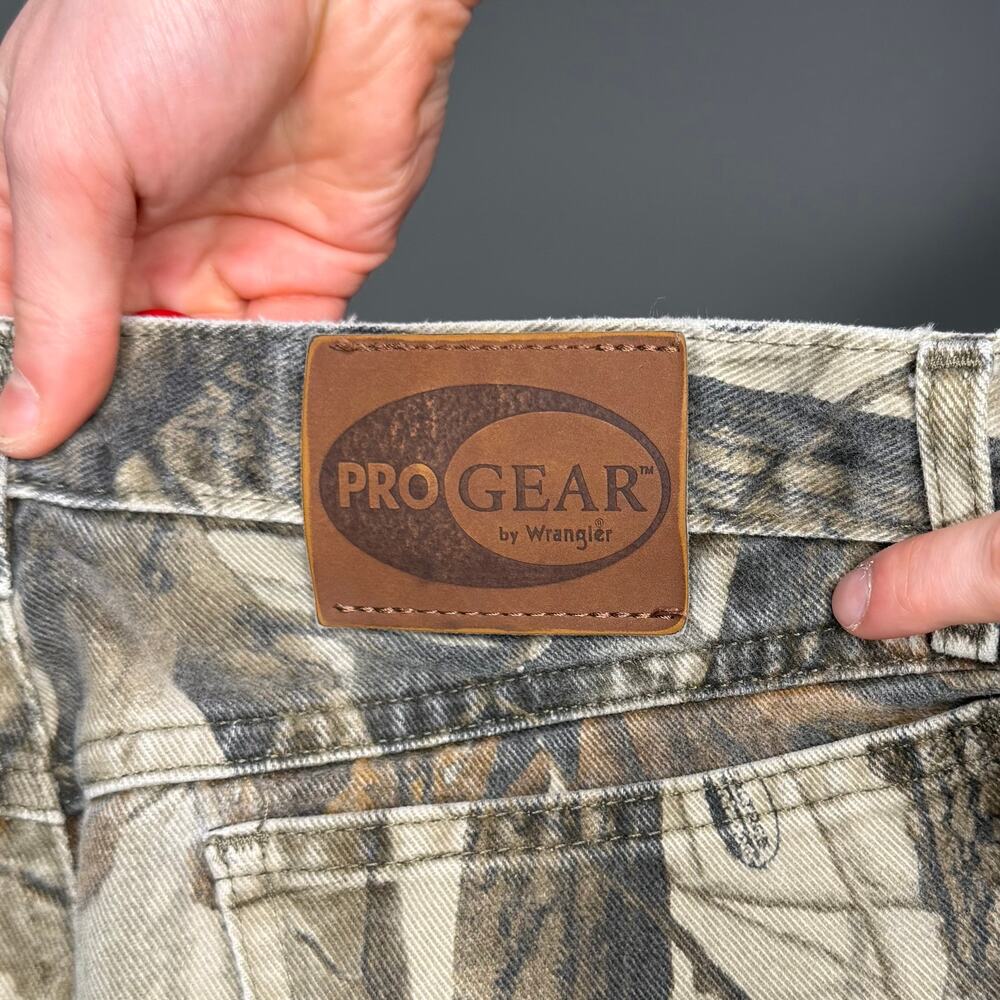 Vintage 90s Wrangler Camo Jeans 33x30 Baggy Fit Denim Real Tree Woodland - Picture 5 of 6